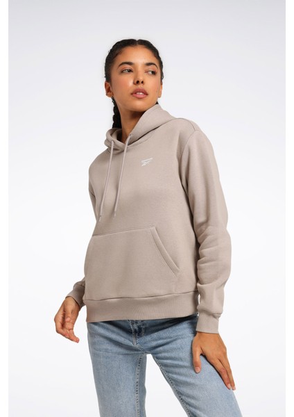 Rı Sl Fleece Hoodie Gri Kadın Sweatshirt