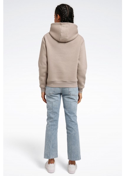 Rı Sl Fleece Hoodie Gri Kadın Sweatshirt indirimleri