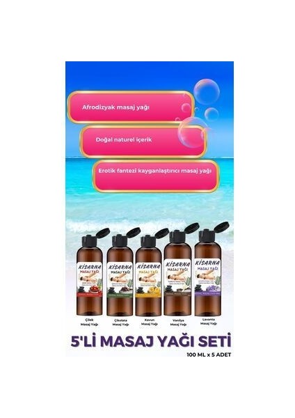 & Masaj Yağı 5 Adet Set 500 ml