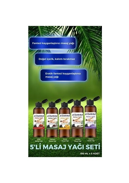 & Masaj Yağı 5 Adet Set 500 ml modelleri