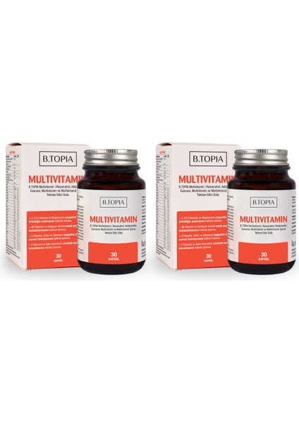 Multivitamin 30 Kapsül 2'li Set