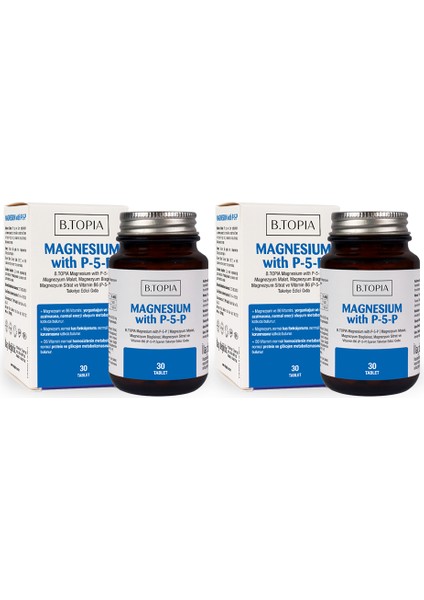 Magnesium With P-5-P 30 Tablet 2'li Set
