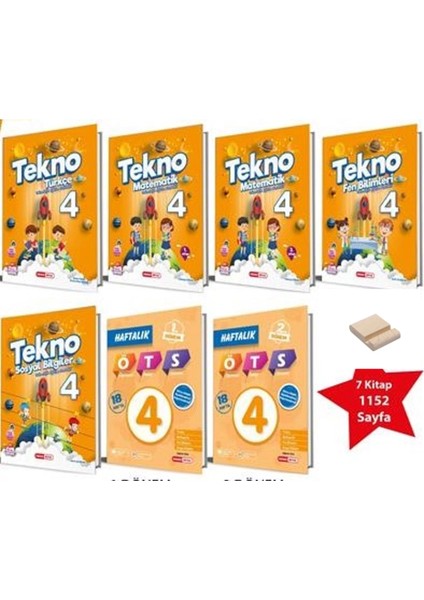 (Sınıf: 4) 2025 Tekno Plus Set ( 7 Kitap )