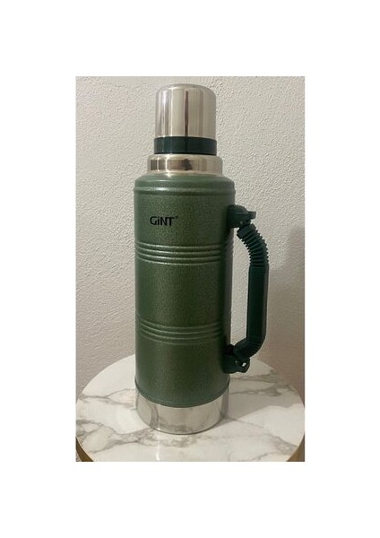 Gint Yeşil 2.2 Litre Vakumlu Avcı Kamp Termosu Yetkili Satıcı Yodi Bag