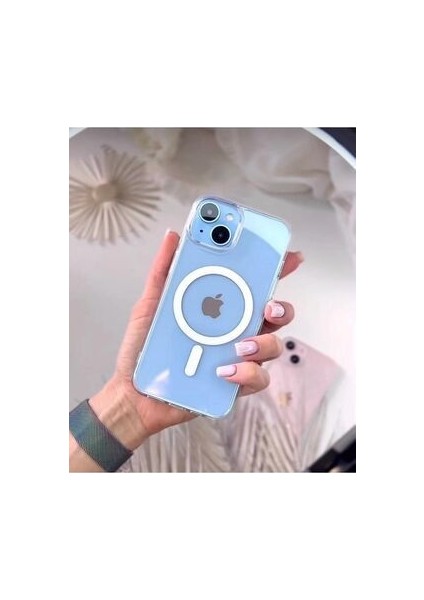 Iphone 13 Uyumlu Ultra Ince Tasarım Sararmaz Mika Magsafe Destekli Şeffaf Kılıf