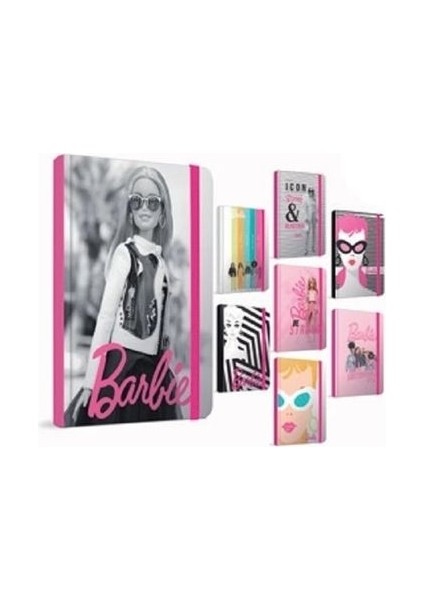 Barbie 13X21 Sert Kapak Lastikli Defter 120 Yp Çizgili 6931 Gipta
