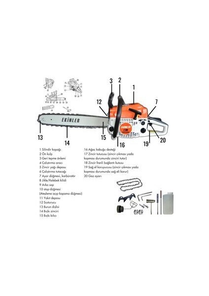 PH-TS012 Benzinli Ağaç Motoru (Turuncu) modelleri