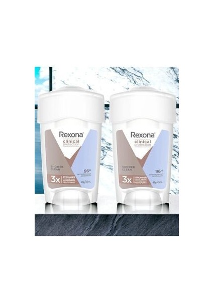 2 Adet Kadın Deo Stick Clinical Protection Shower Clean (2X45 Ml)