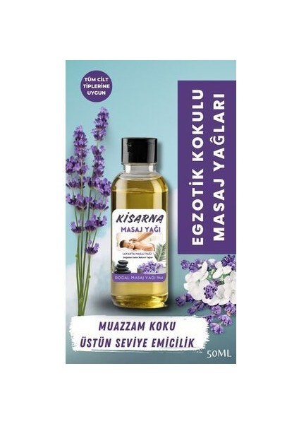 Vanilya Kokulu Doğal Aromaterapi 100 ml Masaj Yağı ve 50 ml Lavanta Aromalı Yağ fırsatları