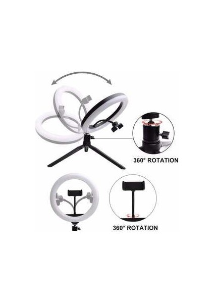 Soft Ring Light MJ26 10" Rgb LED Işık Youtuber Selfie Işığı