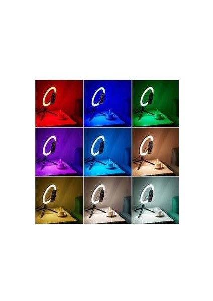 Soft Ring Light MJ26 10" Rgb LED Işık Youtuber Selfie Işığı