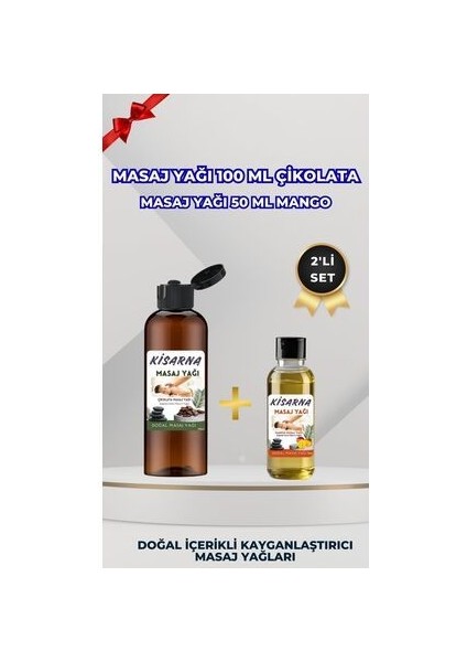 Aromaterapi Masaj Yağı Doğal Yağ 100 ml Çikolata 50 ml Mango Kokulu Yağ
