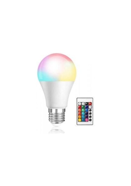 Rgb LED Ampul 9W Kumandalı BAK-9W Rgb