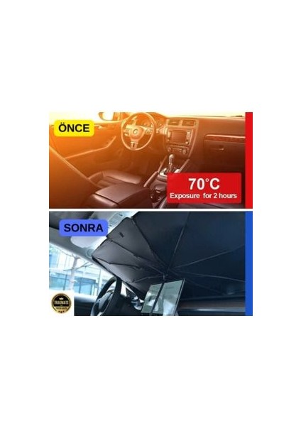 Fiat Egea Universal Araç Içi Ön Cam Katlanabilir Şemsiye Güneşlik Siyah modelleri