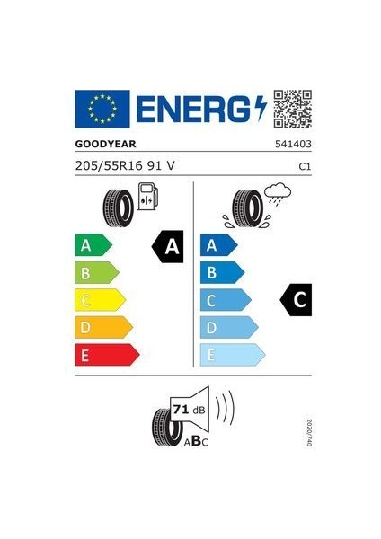 205/55R16 91V Effıcıentgrıp Performance Oem - Goodyear modelleri