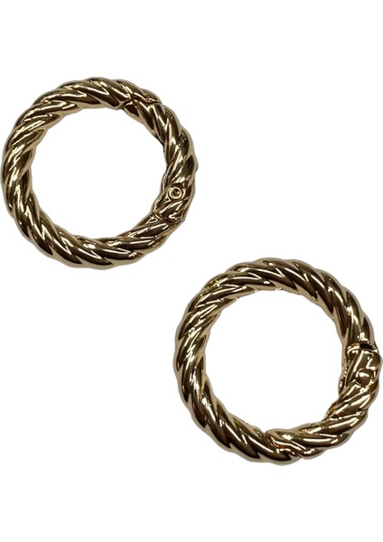 Metal Yaylı Çanta Klipsi 1 Çift 2,5 cm Lxs2