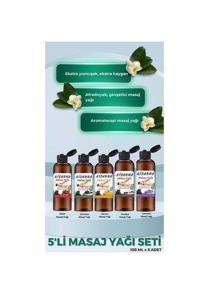 Aromaterapi Meyva Kokulu Masaj Yağı & Cinsel Masaj Yağı Çeşitleri 5 Adet Aromalı Yağlar