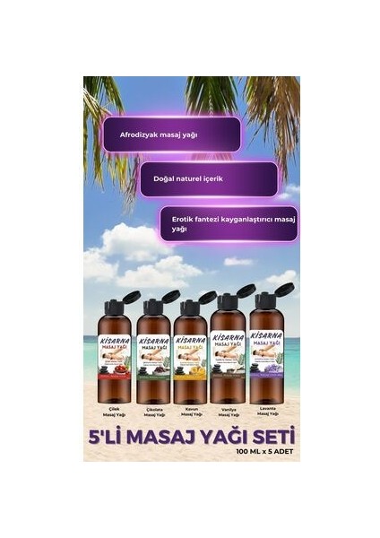 Aromaterapi Meyva Kokulu Masaj Yağı & Cinsel Masaj Yağı Çeşitleri 5 Adet Aromalı Yağlar fırsatları