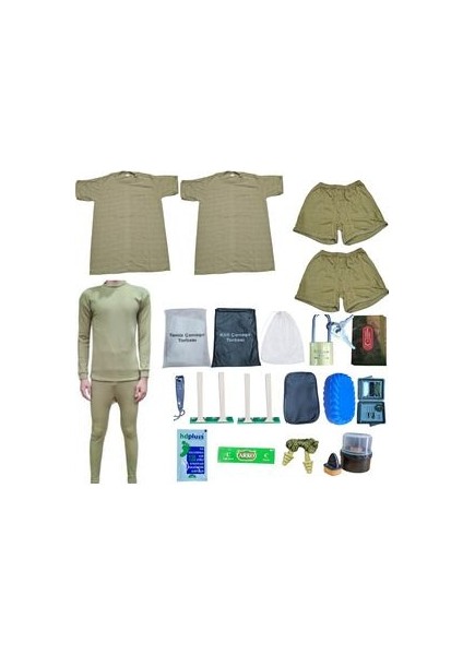 Ekonomik Asker Çamaşır Seti Askeri Çamaşır Fanila Içlik