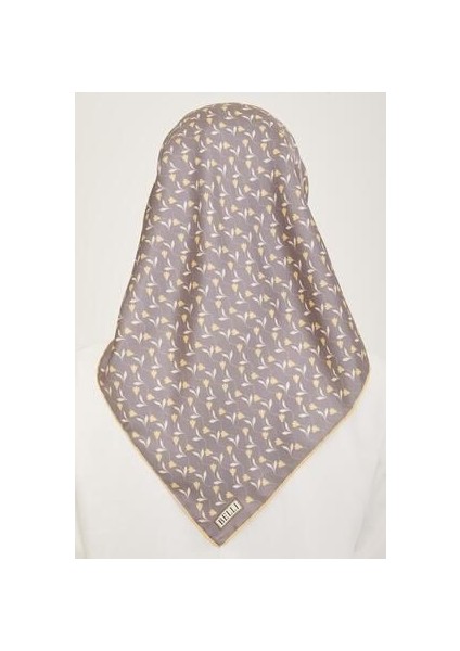 Twill Ipek Eşarp - 4001-53 Füme Sarı fırsatları