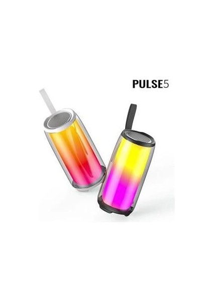 Pluse5 Taşınabilir Rgb Ledli Bluetooth Hoparlör