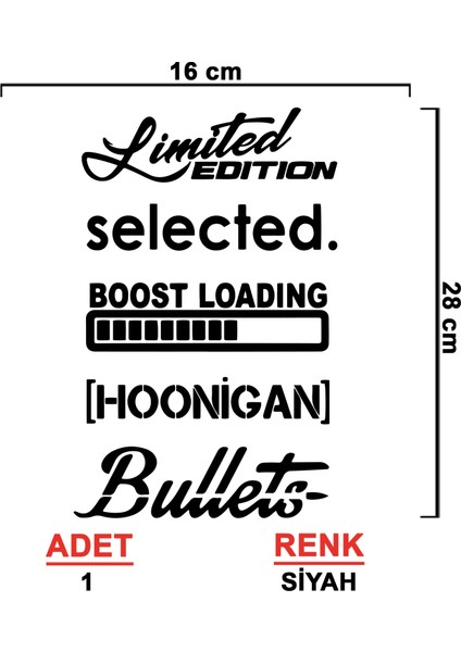 Arka Cam Sticker Seti Model 12 - Oto Sticker - Araç Sticker - Araba Sticker