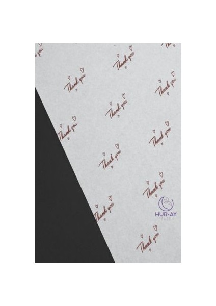 Beyaz Üzeri Kırmızı Thank You Yazılı Pelur Kağıdı / Hediye Paket Kağıdı/ 50X70 / 15 Adet fiyatları