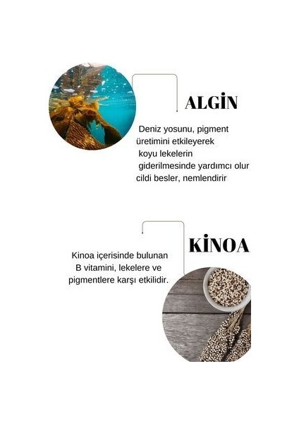 Algin & Kinoa Cilt Maske Antı-Age Bitkisel Deniz Kolajeni ve Kinoa Özü Peptitleri
