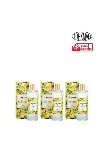 Cam Şişe Limon Kolonyası 400ML x 3