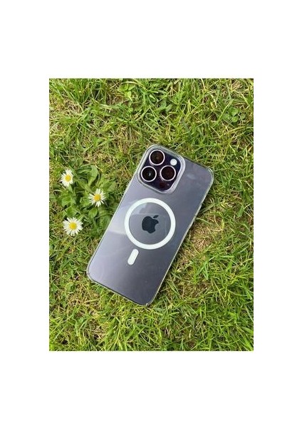 Iphone 14 Pro Max Uyumlu Ultra Ince Tasarım Sararmaz Mika Magsafe Destekli Şeffaf Kılıf