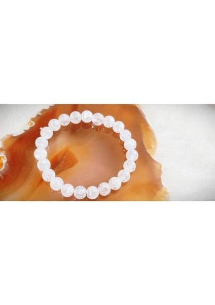 8mm Aa Kalite Necef (Dağ Kristali) Taşı Bileklik modelleri