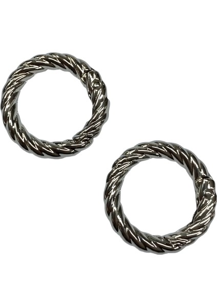 Metal Yaylı Çanta Klipsi 1 Çift 2,5 cm Lxs2