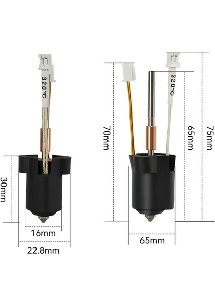 Creality K1C-K1 Max Uyumlu Unicorn Quick-Swap Full Hotend Kit