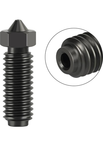 Anycubic Kobra 2-3 Pro-Plus-Max-Crator Uyumlu Sertleştirilmiş Çelik Nozzle(0.4mm)