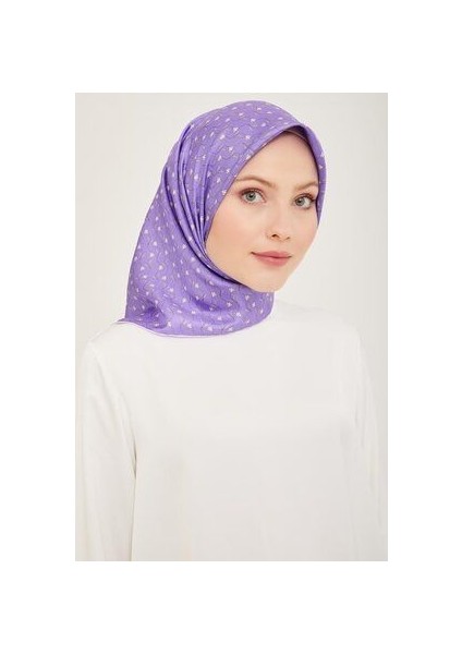 Twill Ipek Eşarp - 4001-35 Lavanta