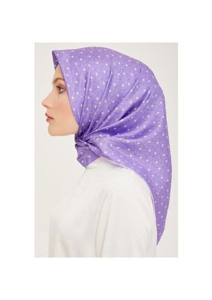 Twill Ipek Eşarp - 4001-35 Lavanta