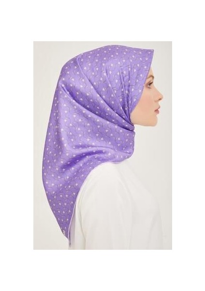 Twill Ipek Eşarp - 4001-35 Lavanta