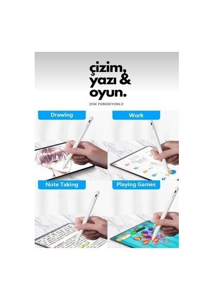 Dokunmatik Kalem Tüm Cihazlara Uyumlu Tablet Telefon Için Çizim & Yazı Kalemi Stylus Pen