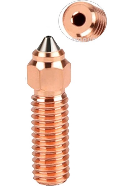 Creality K1-K1 Max-Cr M4 Uyumlu Bi Metal Paslanmaz Çelik Uçlu Nozzle-Eski Versiyon(0.4mm)