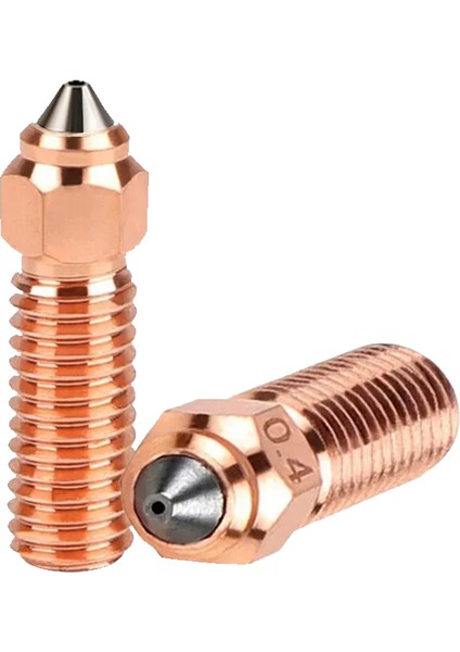 Creality K1-K1 Max-Cr M4 Uyumlu Bi Metal Paslanmaz Çelik Uçlu Nozzle-Eski Versiyon(0.4mm)