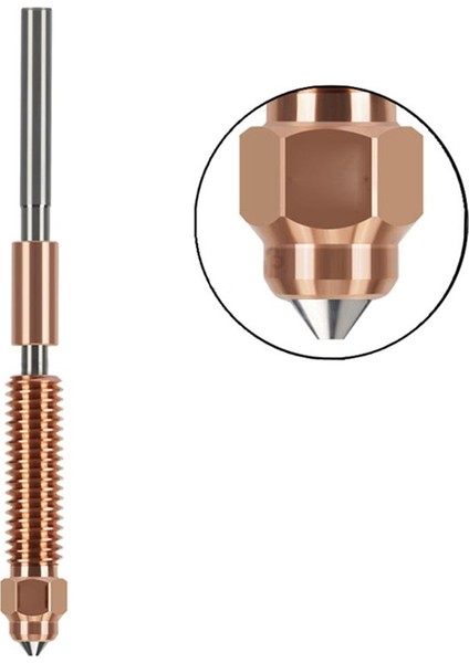 Unicorn Quick-Swap Bi Metal Nozzle K1-K1C-K1 Max-Ender3 V3 Uyumlu(0.4mm)