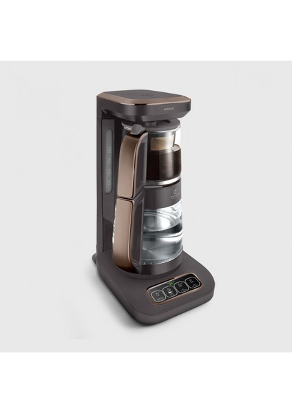 Çaysever Robotea Pro 4 In 1 Cam Çay Makinesi Walnut Brown