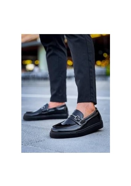 KB-027 Kuback Bağcıksız Kömür Rugan G Günlük Erkek Ayakkabı fiyatları