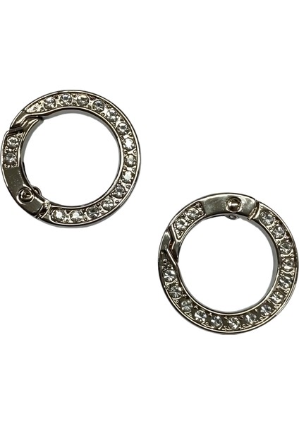 Metal Yaylı Çanta Klipsi 1 Çift 2,5 cm Lxs5