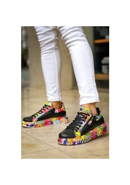 Kb-02 Kuback Bağcıklı Crocodile Siyah Kırmızı Günlük Erkek Ayakkabı fırsatları