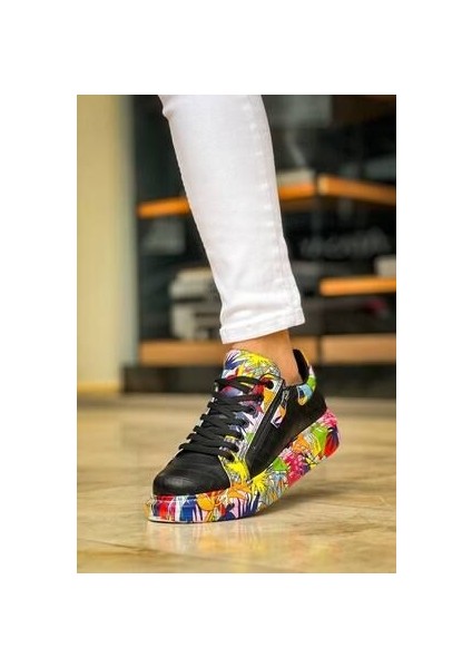 Kb-02 Kuback Bağcıklı Crocodile Siyah Kırmızı Günlük Erkek Ayakkabı indirimleri