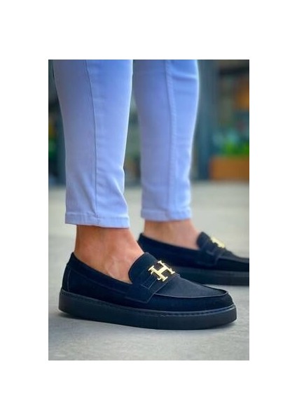 KB-027 Kuback Bağcıksız Kömür Süet H Günlük Erkek Ayakkabı modelleri