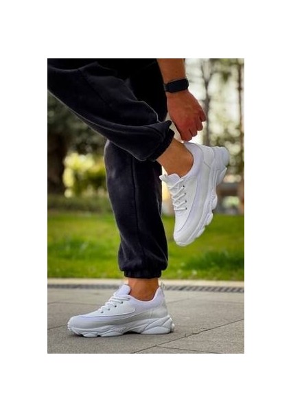 KB-707 Kuback Beyaz Cilt Yüksek Taban Bağcıklı Günlük Erkek Ayakkabı fiyatları