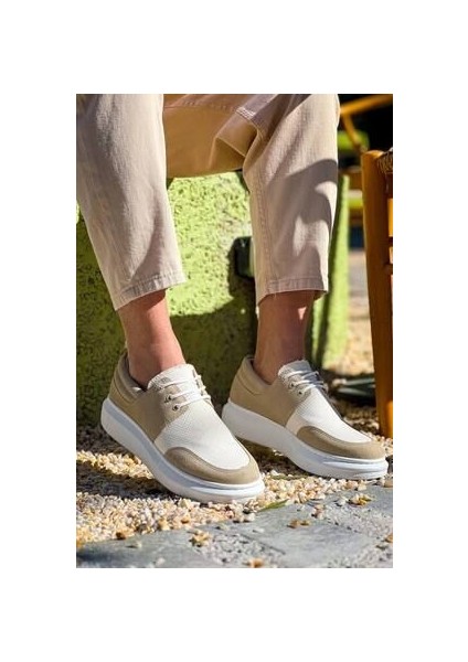 KB-042 Kuback Bağcıklı Bej Günlük Erkek Ayakkabı fırsatları