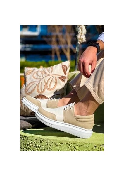 KB-042 Kuback Bağcıklı Bej Günlük Erkek Ayakkabı indirimleri